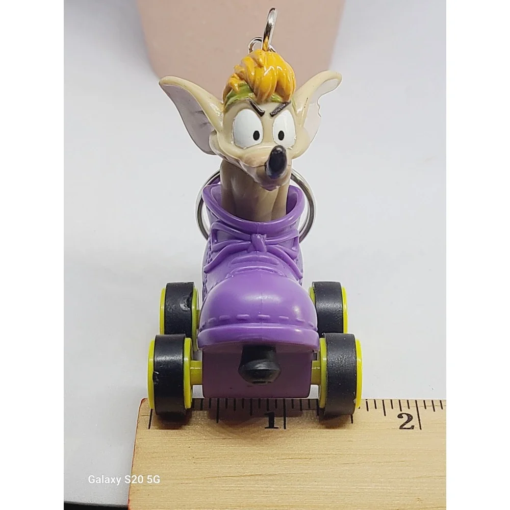 Disney Speedy Racer Character‎ Keychain Purple Roller Skate Collectible Vintage